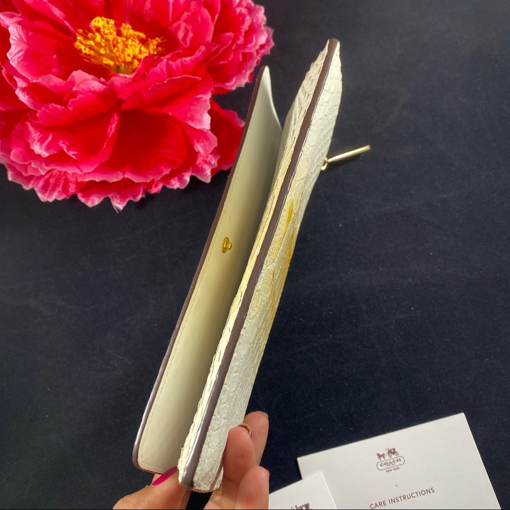 Coach Python Embossed Leather Wallet - image 8